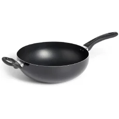 Wok tous feux sauf induction aluminium noir Ø28cm^Gifi Discount