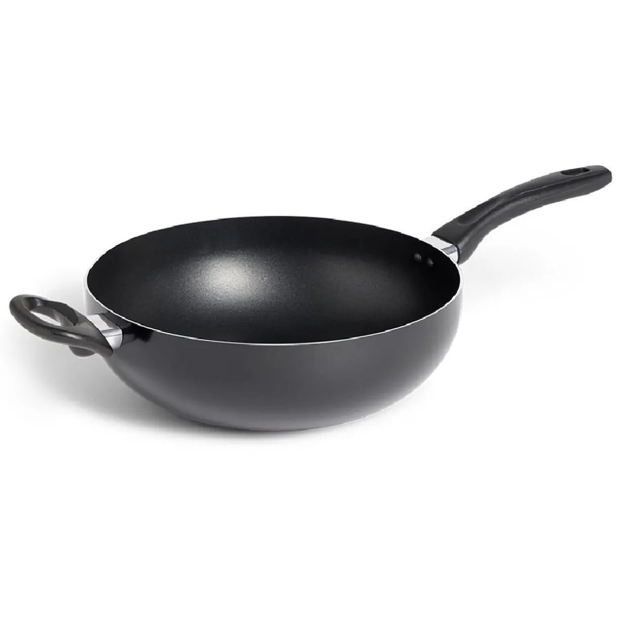 Wok tous feux sauf induction aluminium noir Ø28cm^Gifi Discount