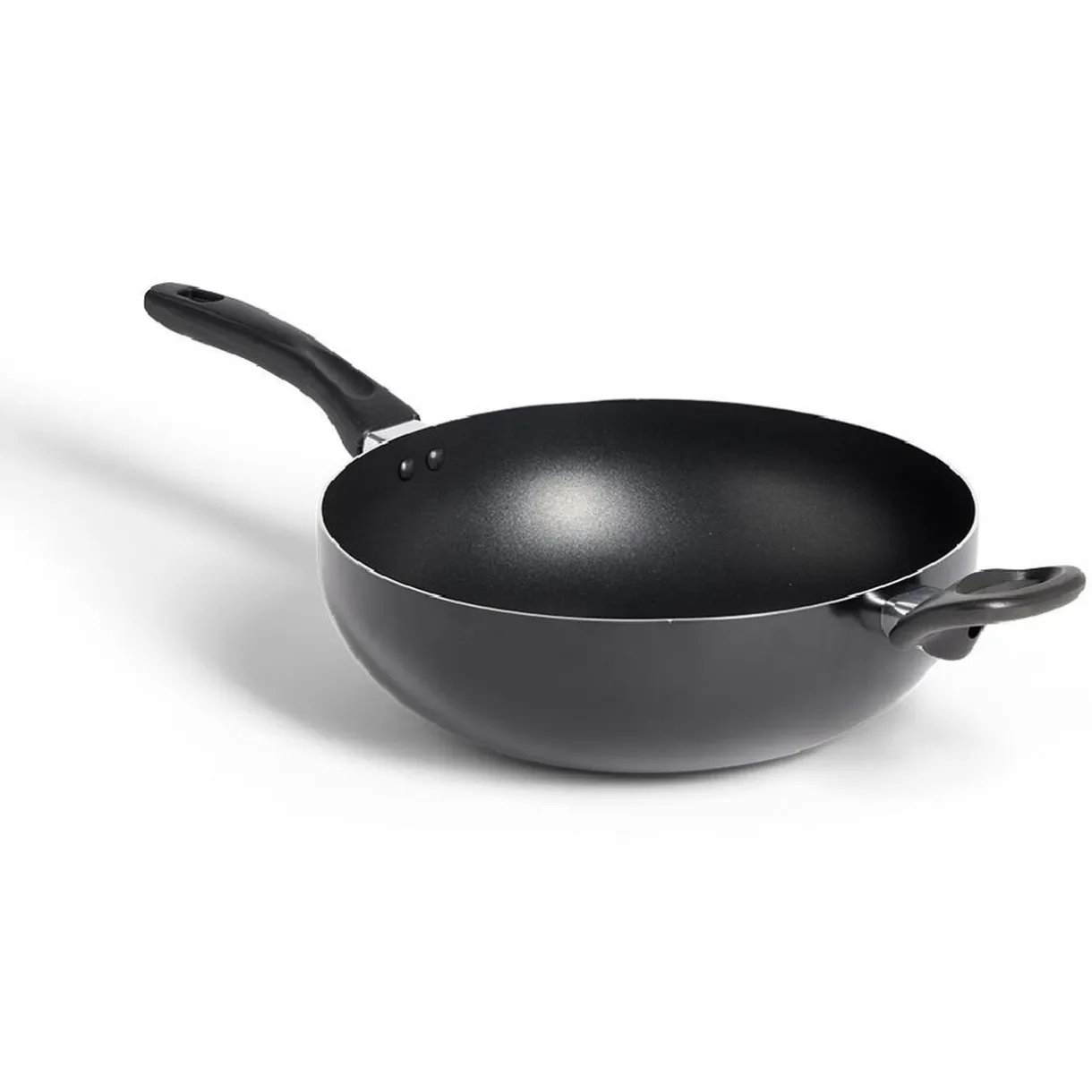 Wok tous feux sauf induction aluminium noir Ø28cm^Gifi Discount