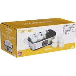 Yaourtière 8 pots en aluminium gris^Gifi Outlet